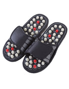 Cross-Border Slippers for Men and Women Rotating Tai Chi Massage Indoor Non-Slip Massage Slippers Foot Acupoint Spiked Foot Massage Shoes for Men