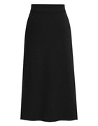 Winter Wool Skirt Women's Mid-Length Plus Size Angela Red Woolen Skirt Slit Hip Skirt High Waist Long Skirt