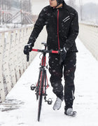 ROCKBROS Long sleeve Cycling Sets Winter Thermal Fleece Jersey Windproof Reflective Jacket Bicycle Sportswear Cycling Clothings