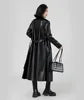 New Style Bathrobe, Leather Windbreaker, Spring and Autumn Wrinkle Resistant Fashionable Leather Jacket, Women's Leather Jacket