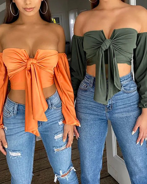 Fast Delivery Summer Long Sleeve Sexy Women's Blouses Breathable Quick Dry Fashionable Casual Crop Tops
