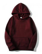 Hoodies Sweatshirts Men Woman Fashion Solid color Red Black Gray Pink Autumn Winter fleece Hip Hop Hoody Male Brand Casual Tops