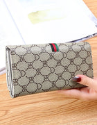 Long Wallet for Women 2024 New Fashion Simple Foldableing Multi-Functional Hand Wallet Card Holder Two-In-One Wallet