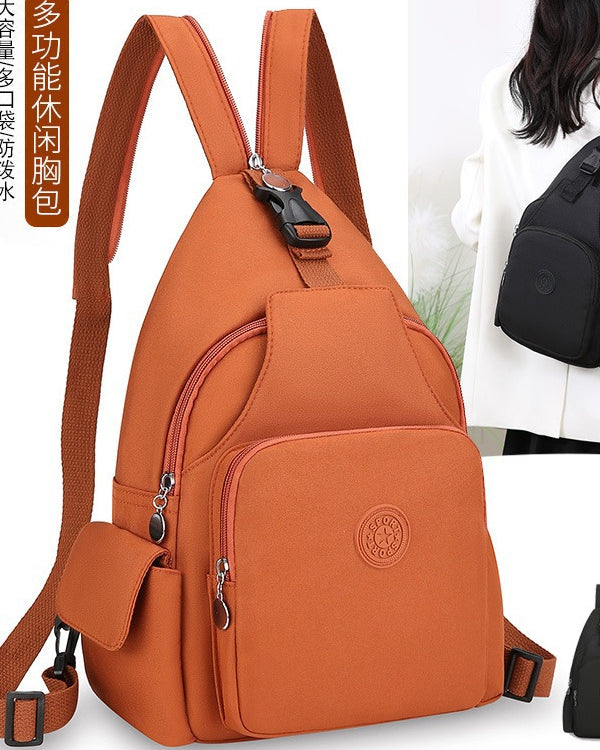 Fashion Chest Bag Backpack Fashion Trend 2024 New Women's Chest Bag Casual Anti-splashing Bag Multifunctional Chest Bag