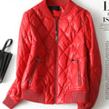 Julypalette 90% White Duck Down Real Sheepskin Jackets Black Casual Women Winter Zipper Lambskin Leather Warm Coats Size M-5XL