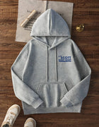 Streetwear Hoodie Men Hip Hop Sport Garage Repair Slogan Back Graphic Urban Loose Long Sleeve Casual Hooded Sweatshirt