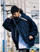 Nanamica Japanese Outdoor Windproof Waterproof Loose Casual Hooded Jacket for Men Submachine Coat