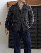 Self-made Pure Wool Fishbone Tweed Classic Flannel Old Money Style Hunting Jacket Hunting Wear Gentlemen's Coat