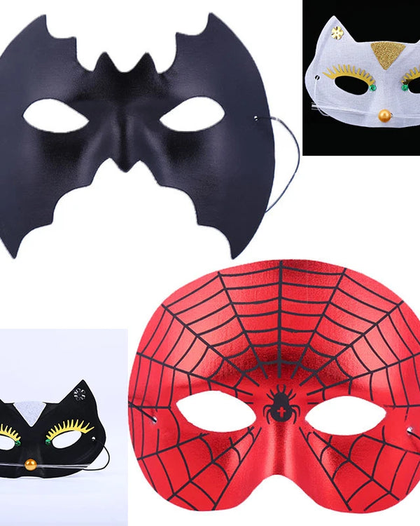 Adults Kids Bat Mask Animal Spider Masques Cosplay Anime Superhero Halloween Party Costumes Props Cute Cat Helmet Women Men Wear