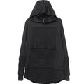 Harajuku Hoodie for Men Patchwork Design Black Sweatshirt Slim 2026 Autumn Dark Cotton Pullover Streetwear Men Clothing