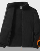 Winter Fleece Jacket Men Warm Full Zipper Jackets Couple Fleece Hiking Coat Outdoor Tactical Windproof Mens Jacket Plus Size 9XL