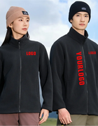 Custom Men Women's Fleece Thermal Hiking Jacket Outdoor Sports Climbing Trekking Camping Windbreaker Warm Coat For Men ﻿