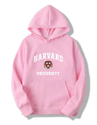Harvard University Hoodie Vintage Crest Logo Pullover Hooded Sweatshirt Men Women Casual Streetwear Long Sleeve Hoody