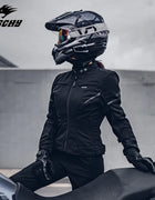 Women LYSCHY Winter Moto Jacket Waterproof Four Seasons Removable Warm Liner Riding Clothes Slim High-quality Motorcycle Jacket