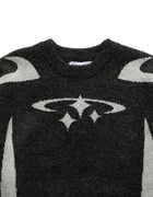 Unisex Y2K Retro Star Pattern Sweater Harajuku Style Aesthetic Autumn Winter Fashion Big Promotion Casual Sweater