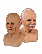 Realistic Bald Old Man Mask Breaking Bad Walter White Mask Heisenberg Latex Mask Adult Cosplay Party Masquerade Props