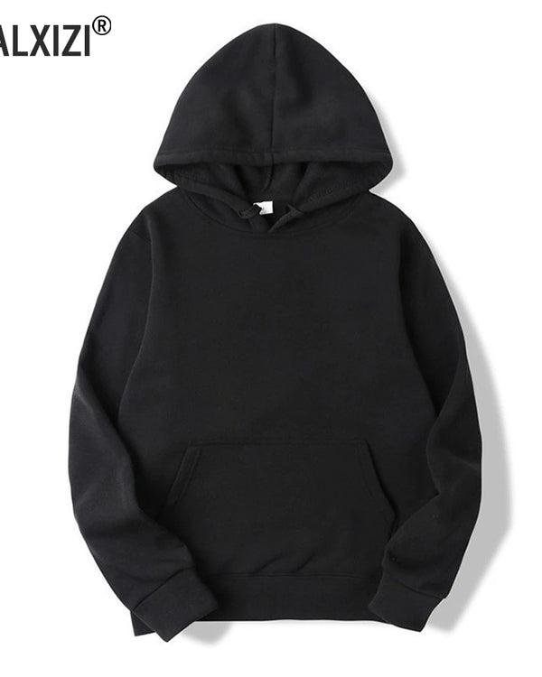 Men's Hoodies Women Pullover Spring Autumn Casual Hoodie Sweatshirts Solid Color Hoodies Oversize Black Sweatshirt For Male