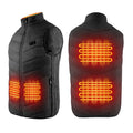 Men's Heated Vest USB Electric Heating Jacket Waterproof Windproof Lightweight Warm Puffer Body Warmer for Outdoor Winter
