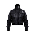 LUZHEN Original Double Zipper Design Thicken Warm Bread Padded Coat Men's 2025 New Solid Color Motorcycles Leather Jacket JY3050