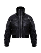 LUZHEN Original Double Zipper Design Thicken Warm Bread Padded Coat Men's 2025 New Solid Color Motorcycles Leather Jacket JY3050