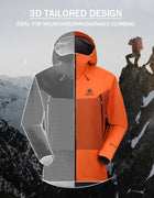 KAILAS Mont-X Hard Shell Jacket GTX Rainstorm Waterproof Hooded Coats Outdoor Professional Mountaineering Jackets KG2441135