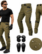 Motorcycle Pants All-season Waterproof Windproof Double-layer Breathable High-waisted Motor Riding Pants Anti-drop Pants For Men