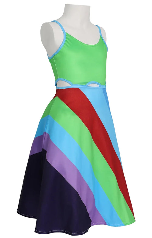 Cosplay For Women Inspired Dress Fancy Dresses Up Multi Colored Adult Costumes Carnival Halloween Costume