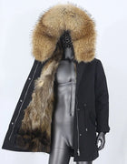 FURYOURSELF 2023 Men Waterproof Parka Real Fur Coat Winter Jacket Natural Fox Fur Liner Warm Detachable New Outerwear Streetwear