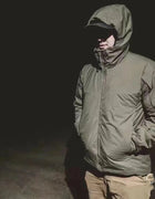 Cotton Padded Men's C Cotton Leaf Series Winter New Hooded Warm Outdoor Waterproof Sports Cotton Jacket