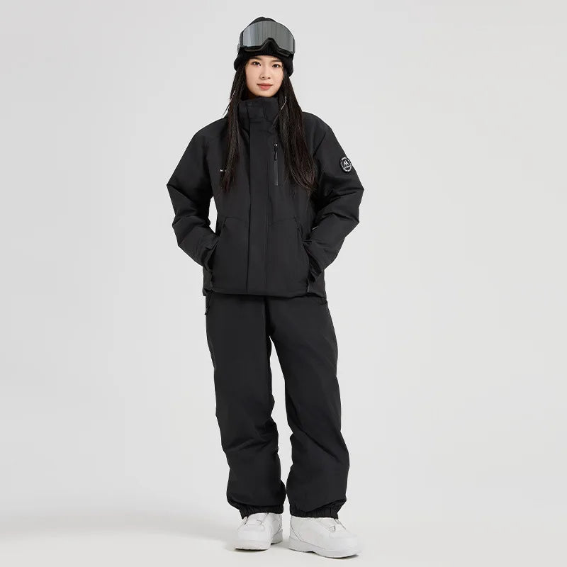 Outdoor Sport Mountain Man Ski Sets Winter Warm Hooded Jacket Women Snow Suits Waterproof Alpine Snowmobile Outfits Clothes