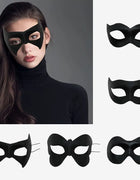 Adult Masquerade Party Bat Bunny Mask Black PVC Boundless Mask for Men Women Carnival Masquerade Prom Ball Party Beauty Mask