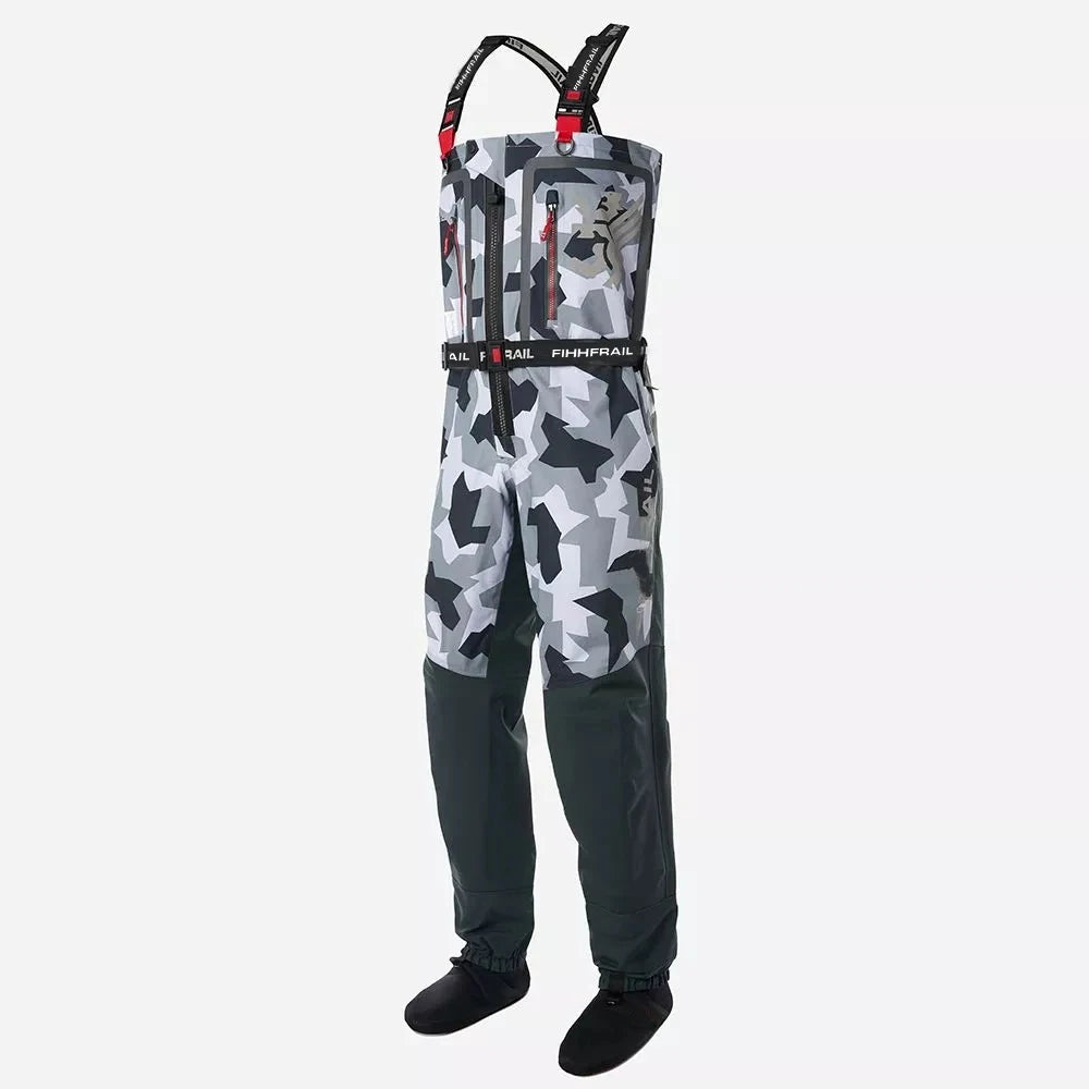 HARD-TEX TEX®Waterproof Fly Fishing Chest Waders, Stocking Foot, River Hunting, ATV Kayak, Men's Wader Pants