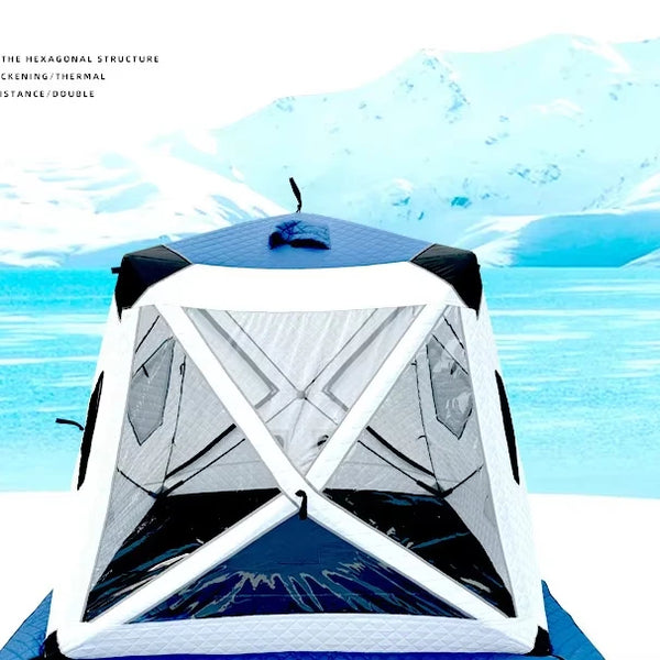 Shelter Camping Thicken Winter Fishing Tent Black Gray