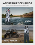 HARD-TEX TEX®Waterproof Fly Fishing Chest Waders, Stocking Foot, River Hunting, ATV Kayak, Men's Wader Pants