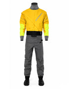 LKVER Kayak Dry Suit for Men 3-layer Waterproof Fabric Drysuit With Latex on Neck and Wrist White Water River Pending