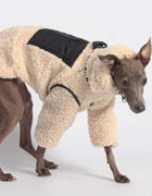 Thickened Lamb Wool Two in One Dog Cotton Coat Windproof Warm Coat High Necked Large Dog Outdoor Trendy Clothing Pet Winter Vest