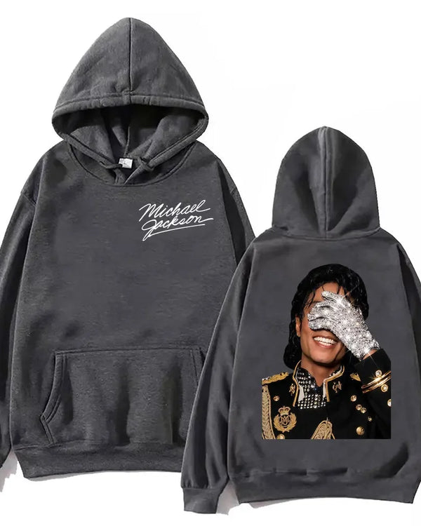 90's Classics Michael Jackson Hoodie Gothic Fashion Vintage Hooded Sweatshirts Men Women Punk Clothing Rock Pullovers Streetwear