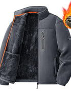 Men's Outdoor Fleece Jacket Autumn Winter Thickened Polar Fleece with Added Insulation New Season Warm Casual Coat