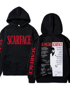 90s Classic Gangsters Movie Scarface Merch Hoodie Vintage Tony Montana Al Pacino Sweatshirt Men Women Casual Oversized Tracksuit