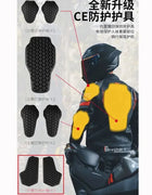 Men's 4 Seasons CE-Certified Waterproof PU Leather Motorcycle Jacket with Armor Protector Matching Riding Pants All-Weather Gear