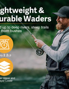 Goture-Thickened Fly Fishing Waders, 100% Waterproof Fishing Clothes, Chest Overalls, Breathable Boot, S, M, L, XL, XXL