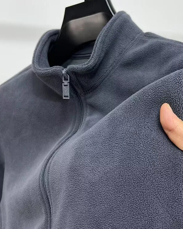 Unisex Double-Sided Fleece Jacket Warmth Outdoor Climbing Camping Travel Polyester  Inner Core Autumn Winter Coat