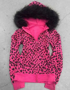 2026 Fall Winter Gothic Y2K Women's Hoodie Sexy Slim Casual Chic Fur Collar Cardigan Sweatshirt Grunge Harajuku Gyaru Streetwear