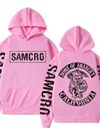 Sons of Anarchy Printed Hoodie, Men's and Women's gothic Retro Fleece Sweatshirt, Autumn and Winter Fashion Casual Pullover