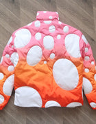 New Winter Fashion Gradient Point Pressure Line Heavy Craft Down Polka Dot Puffy Jacket for Men and Women