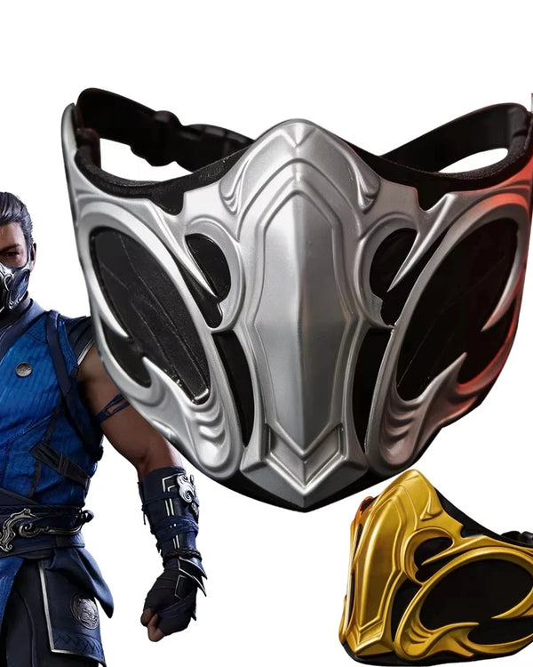 Game Mortal Kombat Bi Han Cosplay Mask NOOB SAIBOT ABS Adult Half Fack Mask Halloween Costume Props
