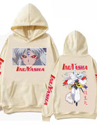 Anime InuYasha Sesshoumaru Hoodie Harajuku Hip Hop Pullover Tops Fans Gift