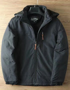 Waterproof Fleece Lined Warm Jacket Outdoor Hiking Trekking Jacket with Hood Spring Autumn Windbreaker Hooded Jacket Mens Coats
