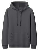 Men Oversized Hoodie Drop Shoulder Loose Fit Sweatshirt With Kangaroo Pocket Solid Color Pullover Long Sleeve Streetwear Casual