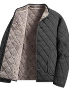2026 Fleece Jacket Man Warm Autumn Winter Jacket Thickened Padded Jacket Casual Middle-Aged Dad's Outdoor Wear Fleece Lined Coat